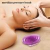 Silicone Meridian Massage Brush Portable Pressure Massager Professional Body Massage Tool for Back Neck Arms Feet Legs Hands