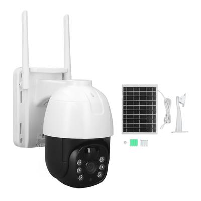 Solarna kamera nadzoru 3MP PTZ Zewnętrzna Obracana 355 140 stopni WiFi WLAN Kamera IP HD Noc