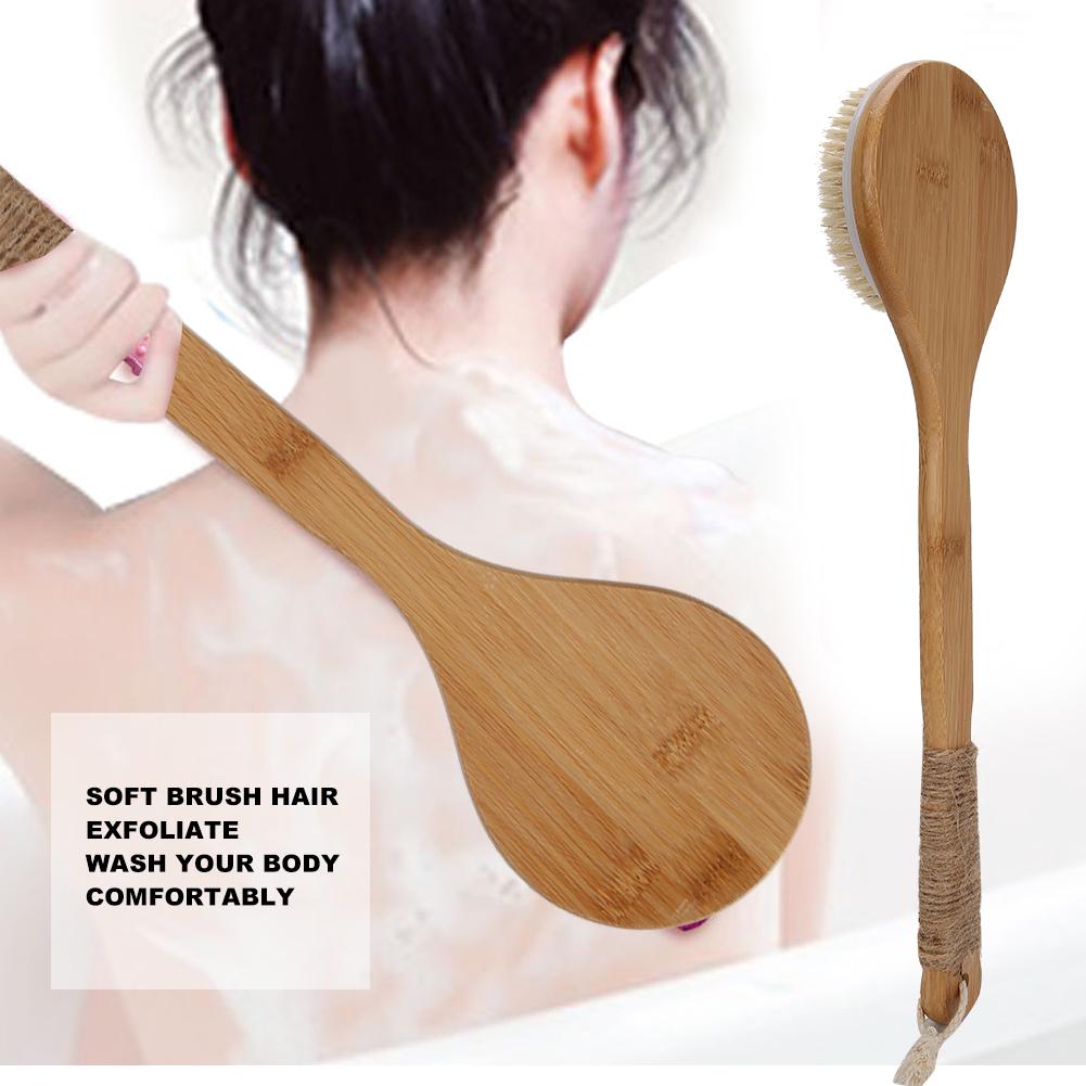 Shower Back Brush Long Handle Bathing Scrubber Massager Exfoliating Brush for Men Women
