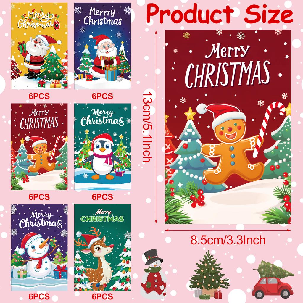 Youdaju 36 Pcs Christmas Activity Books Christmas Coloring Books Fun Christmas Coloring Pages Mini Coloring Book Bulk