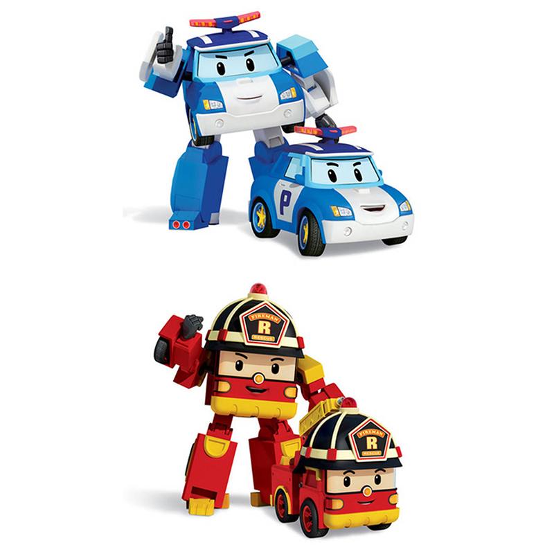 

Poli Toy Робокар Машина Трансформирующийся Инерционный Робот Детские Игрушки-Машинки Фигурка Экшн Polly + Roy