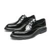 Fashion Classic Black Patent Leather Men's Shoes Leisure Business Men's Brand Wedding Trend Party Business Event Versatile Shoes