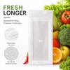 Thickened Long Strip Food Storage Bags with Double-Track for Kitchen Refrigerator and Vegetable Storage