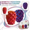 3D-gedruckte Blumenvase mit komplexem geometrischem Design Langlebiges Kunststoffmaterial Geeignet für dekorative Innenraumnutzung Moderner Stil Tischdekoration
