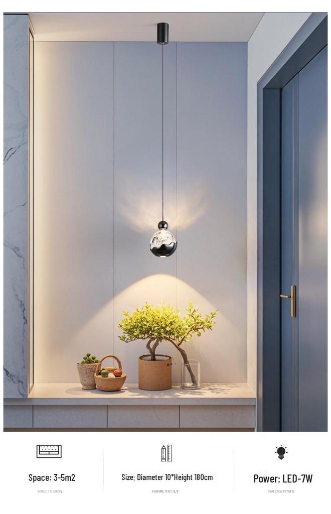 Italian Luxury Adjustable Pendant Light with Hand Sweep Sensor for Bedroom