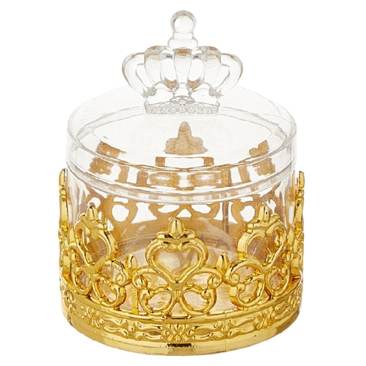 12pcs Elegant Candy Storage Box with Lid Decorative Candy Jar Decorative Sugar Holder Practical Wedding Party Supplies