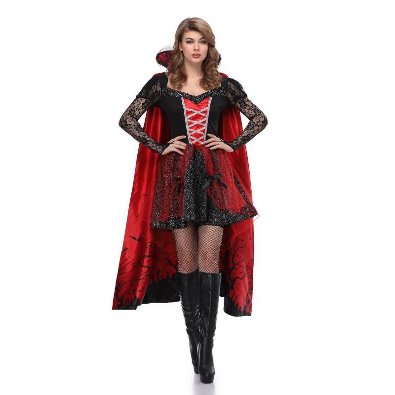 Cosplay cartoon clothes game clothes stage performance clothes witch party clothes halloween dress queen clothes