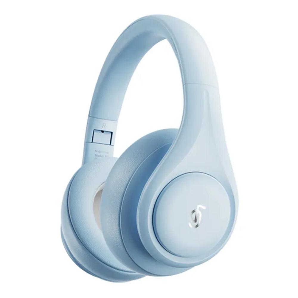 

P9 Wireless Bluetooth-compatible Headphones ANC Active Noise Cancelling Deep Bass Headset Blue