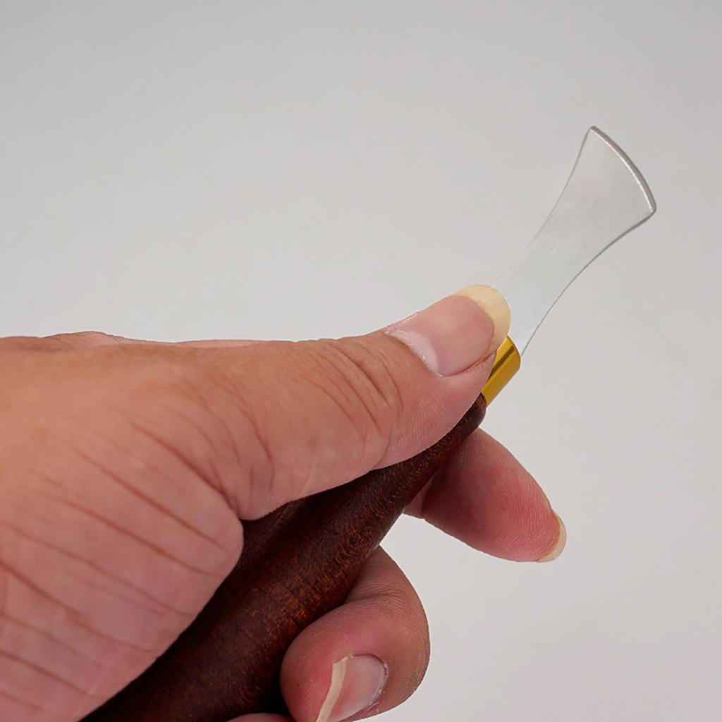 4 Pcs 1.0/1.5/2.0/2.5mm Leather Shallow Slot Leather Edge Creaser Leather Crimping Working Tool Leather Tool