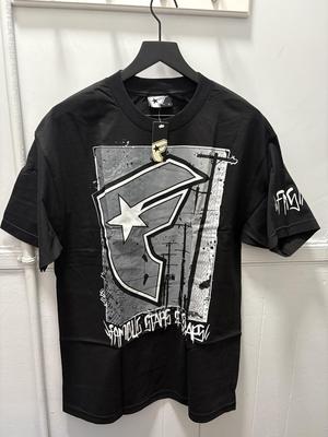 Famous Stars Amp Straps Shirt Mens Large Black Logo Graphic Tee FSAS Streetwear Unisex T-Shirt