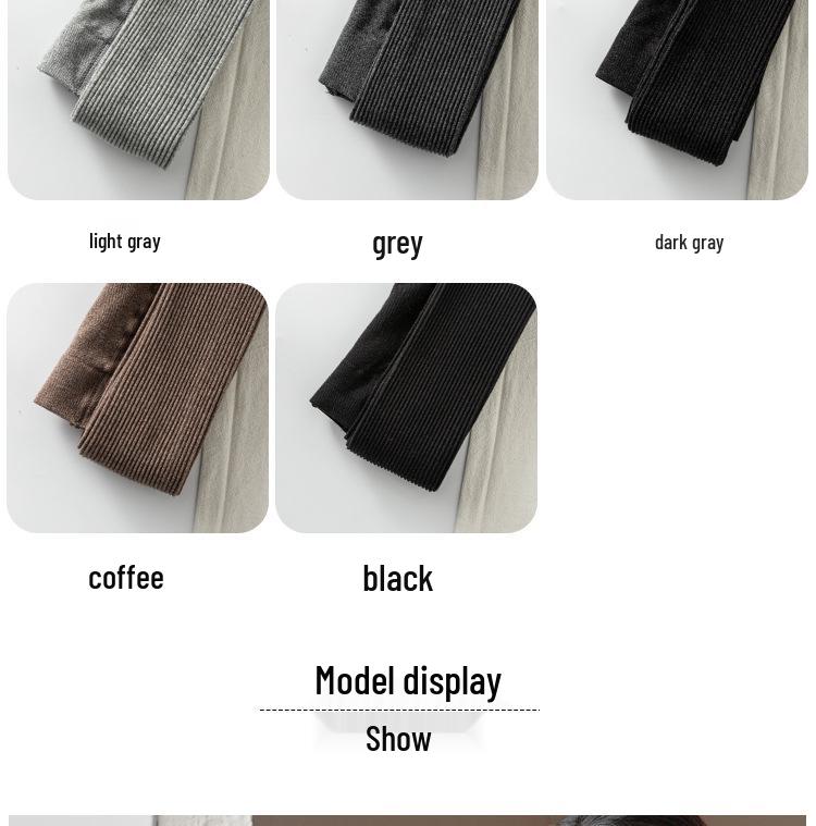 Women's Ribbed Knit Stripe Leggings - White Nine-Point Cotton Pantyhose for Spring & Autumn.