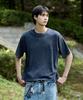 MINIMALPROJECT Refined Washed Crop Short Sleeve T-Shirt Mst182C [Darkgray]