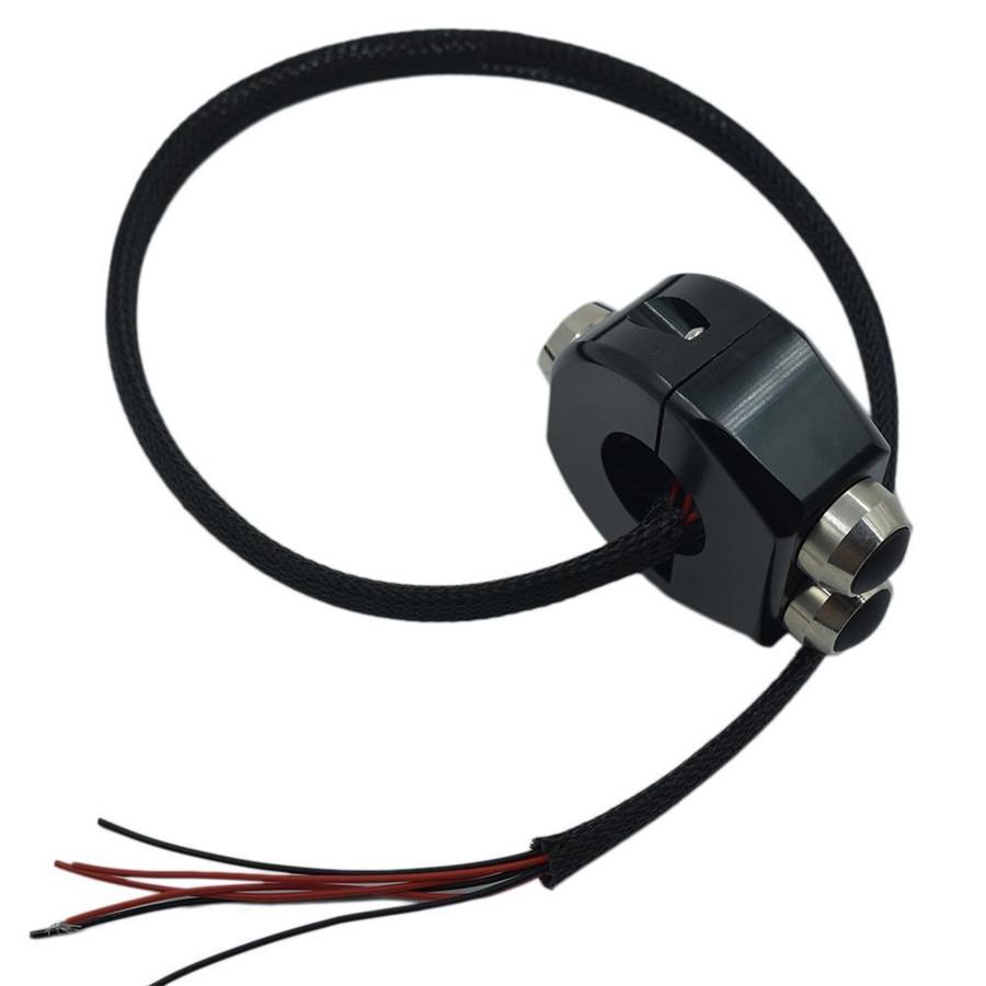 12V Handlebar Switch Module - 3 Button CNC Aluminum 22mm