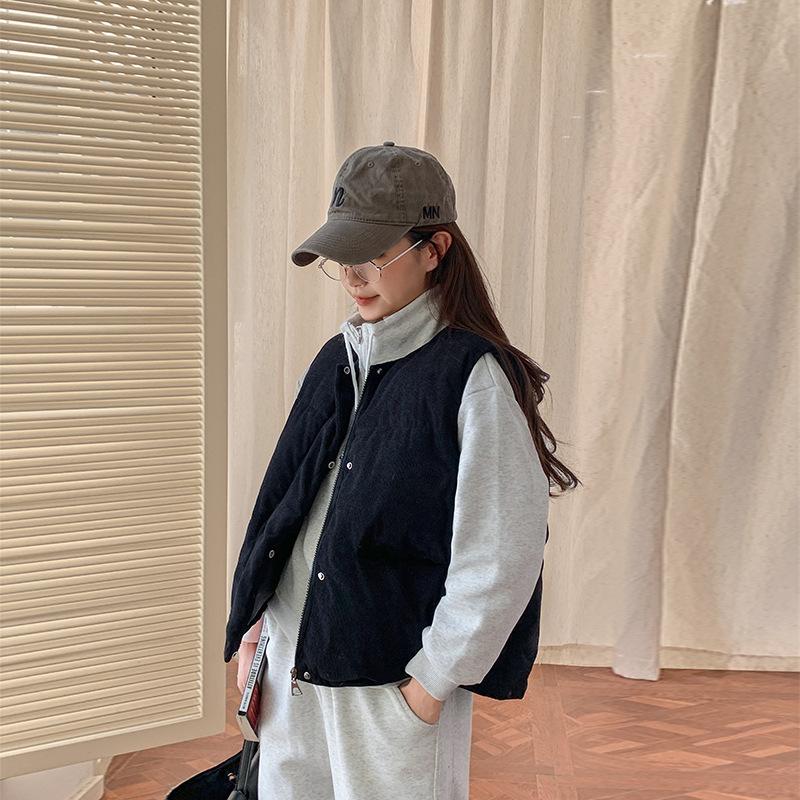 New Thickened Cotton Vest 2025 Winter Clothing Foreign Style Warm Jacket Women's Winter Down Cotton Vest Vest Vest