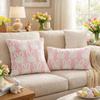 Jacquard Plush Pillow Case Cartoon Rabbit Throw Pillowcase Easter Pillow Covers  Sofa Couch