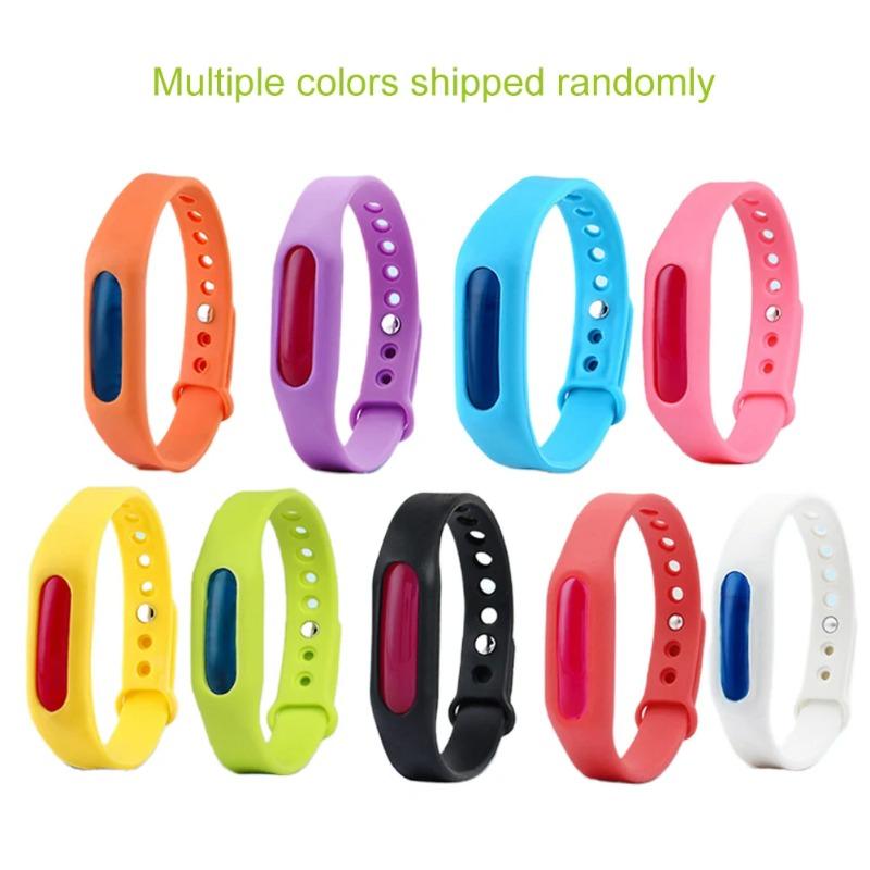 Mosquitoes Repeller Bracelet Silicone Essential Oil Mosquitoes Repeller Adjustable Fly Repeller Bracelet for Children Adults