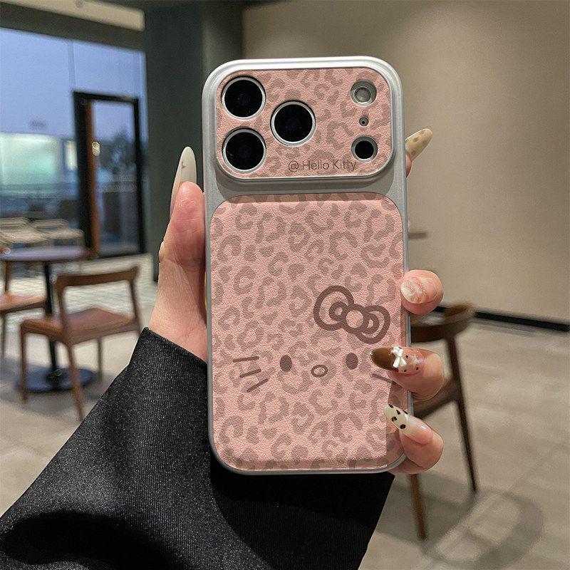 

Pink Leopard Print iPhone Case for 17 Pro Max, Durable & Stylish for iPhone 13-16. 14 Pro