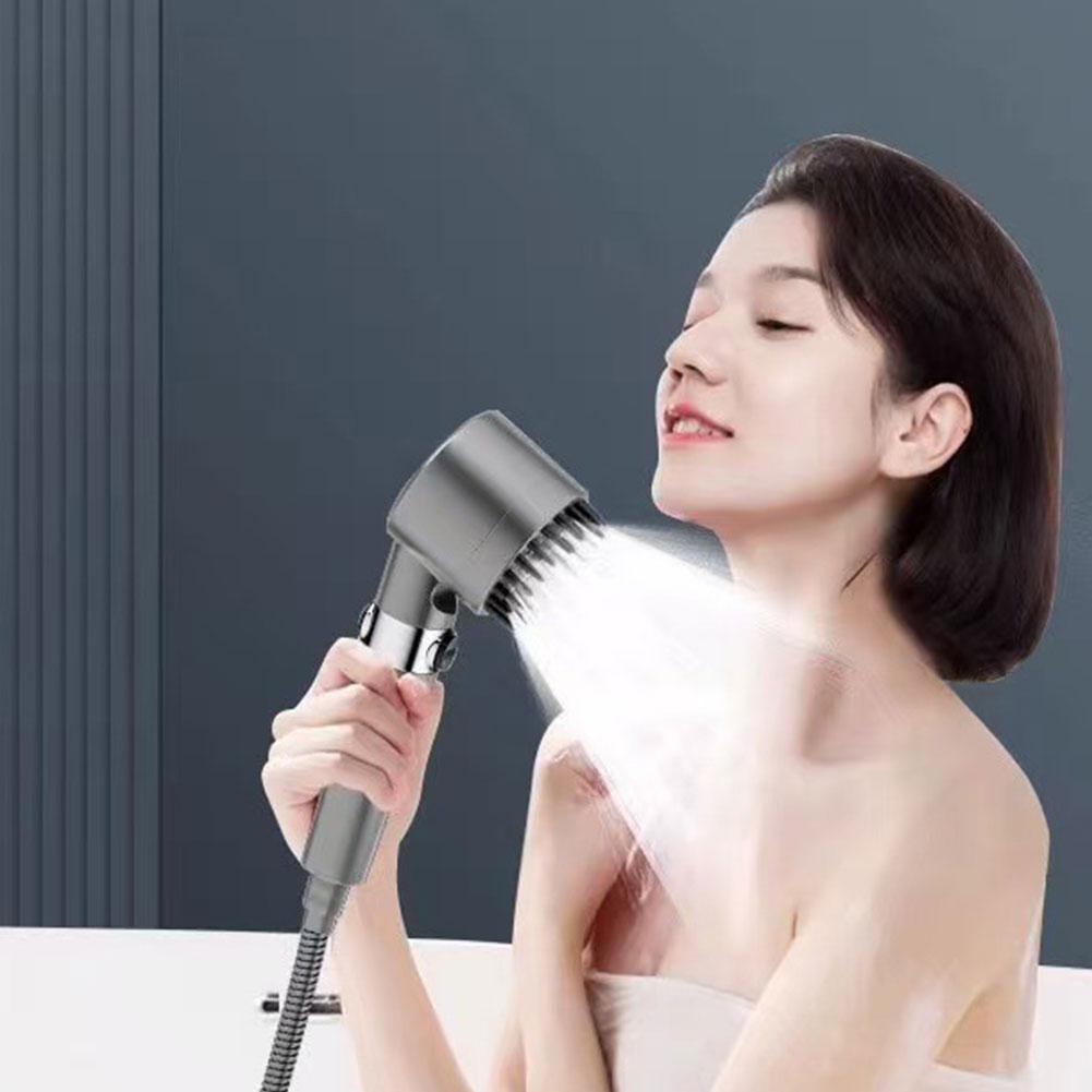 High Pressurized Filter Shower Head 3-Mode Adjustable Shower Spray Massage Rain Faucet Shower Set Bathroom for Accessory