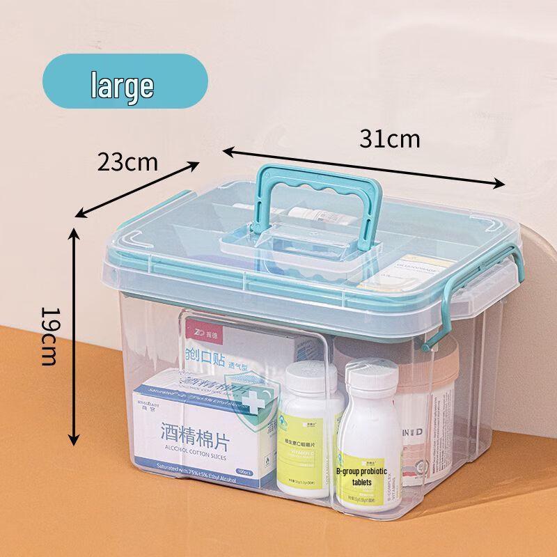 Большая двухуровневая аптечка для хранения