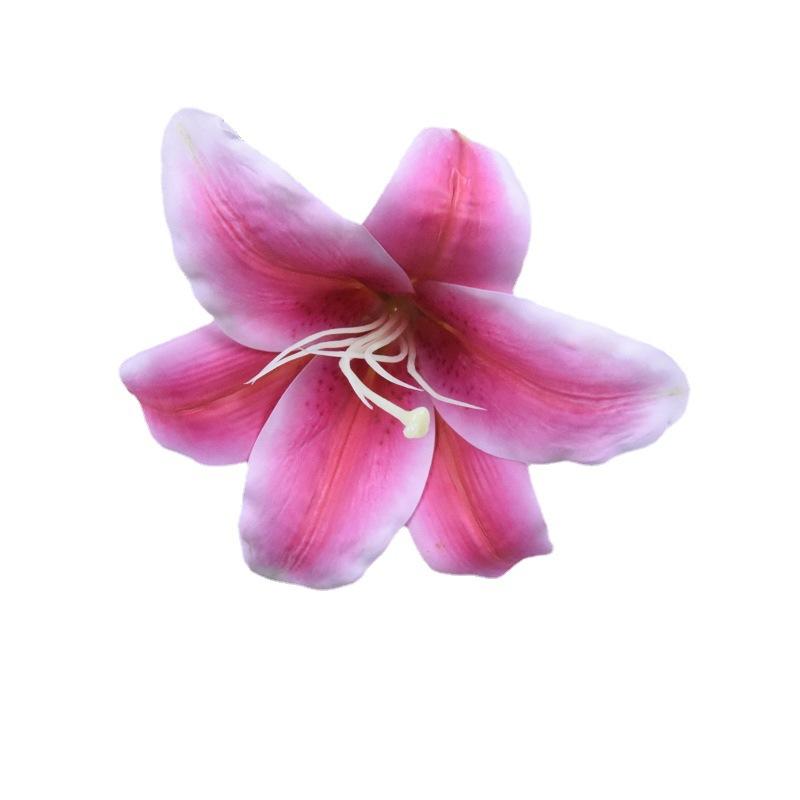 20 Stück Künstliche Lilienblütenköpfe 3D-Druck Real Touch Lilienköpfe für DIY Blumendekoration