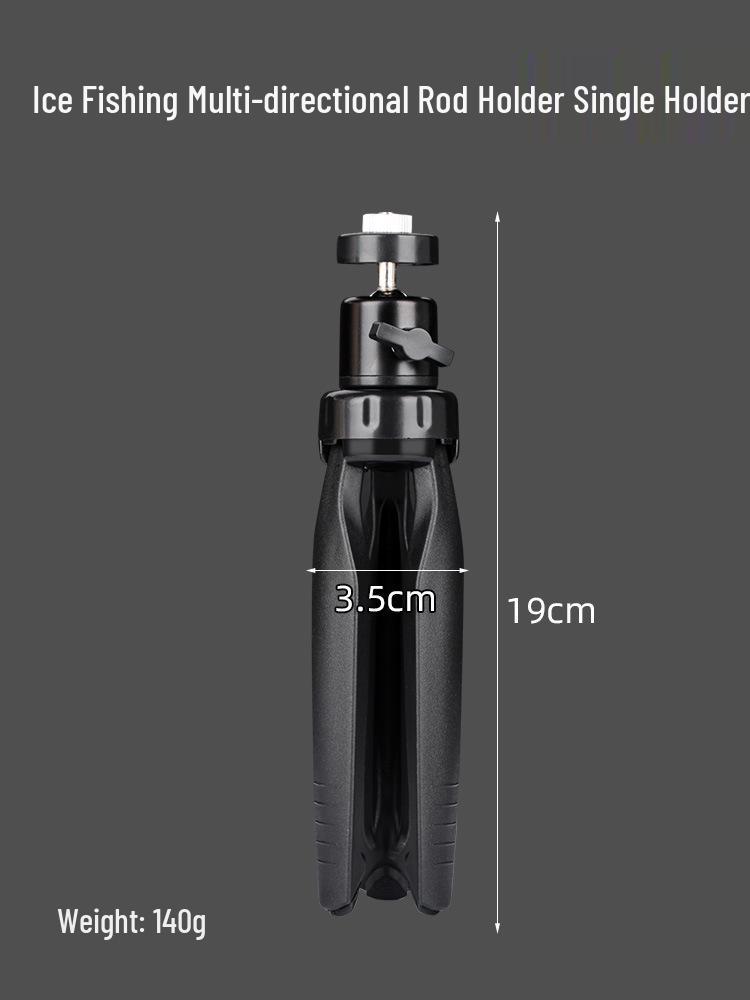 Folding Ice Fishing Rod Holder - Adjustable Winter Rod Stand & Support Frame