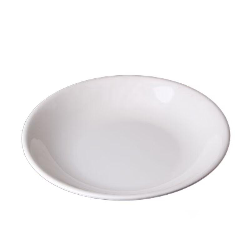 Qianxing A8 12-inch White Melamine Dinner Plate, 2-Pack