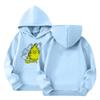 Kids' Long Sleeve Loose Pullover Letter Print Drawstring Hooded Sweatshirt