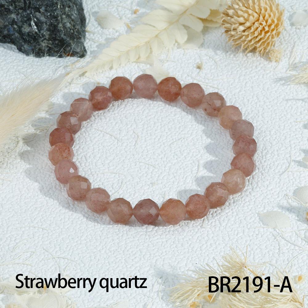 Multi-Color Transparent Crystal Bead Bracelet for Women - Layered French Style Jewelry
