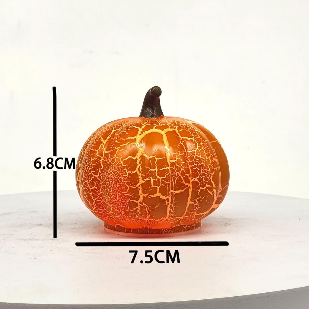 Halloween Glowing Pumpkin Light Decoration, Desktop Ambiance Party Prop, Rechargeable Pumpkin Shaped Lamp