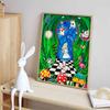 Disney 5D DIY Diamond Painting Alice in Wonderland Keyhole Theme Illustration Embroidered Mosaic Cross Stitch Home Decor Gift Crafts