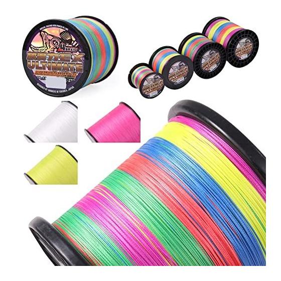 Used New Wandering Seagull PE Line Fishing Line No. 1 1000M Hi-Vis Yellow 8 Pieces 18lb Ultimate Power Seabass Hairtail Bluefish Shore Jigging
