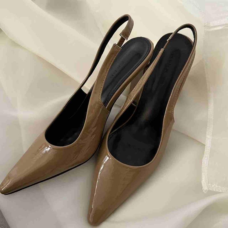 

Street Style Cover Toe Women High Heels Sandals Design Style Slip On Shoes Summers Banquet Party Dress Sandalias 35 хаки