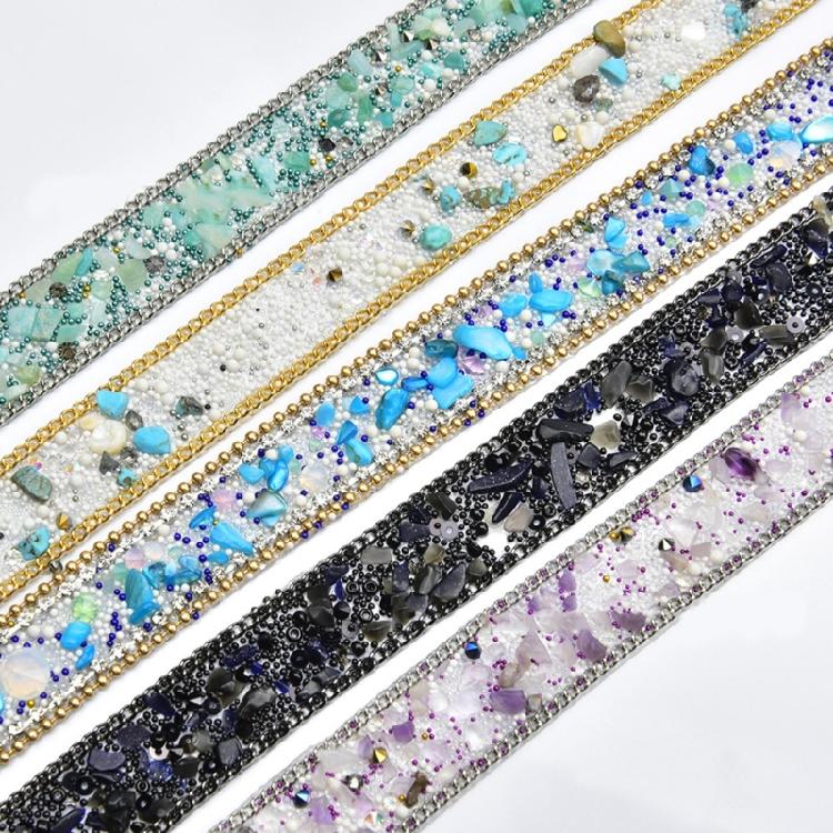1.1Yard Sparkling Rhinestones Ribbon for Birthday Wedding Decorations Rhinestones Ribbons for Cake Candle Decoration