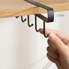 Żelazny 6 haczykowy regał do przechowywania Szafa Szafka Pp Pod półkami Wieszak na kubki Łazienkowe Kuchenne Organizery Wiszący Stojak Uchwyty