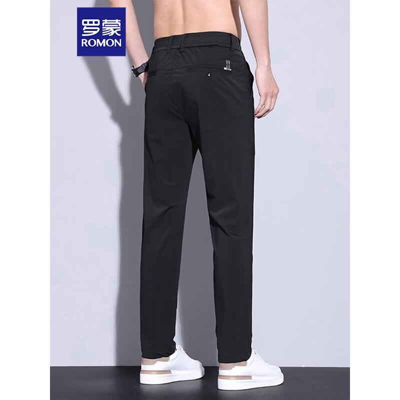 Romon Men s Ice Silk Straight Casual Pants 28
