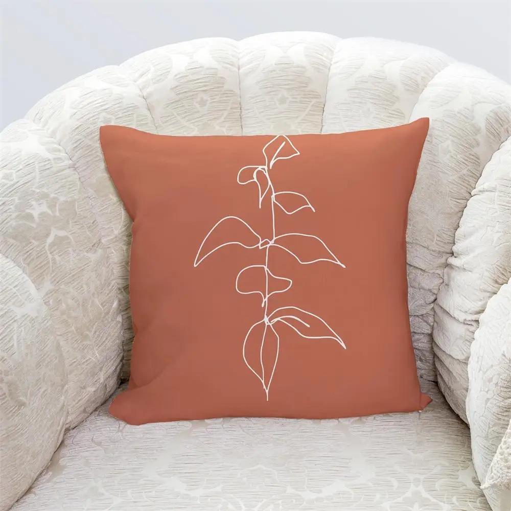 

Наволочка с абстрактным геометрическим принтом Декоративная наволочка для гостиной Офисная наволочка для дома 45x45cm