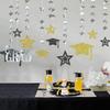 13pcs Golden Graduation Banner Decorations 2026 Congrats Grad College Graduation Party Garlands Decoration Cap Streamer Kit Supply