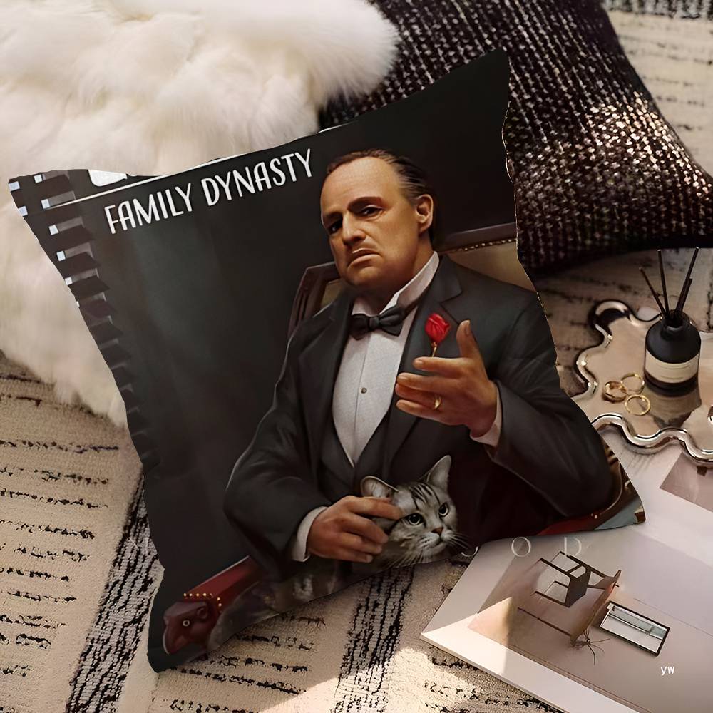 Classic Movie The Godfather Pillow Cover Design Cushion Cover Decor Holiday Decorati