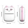 Cat Shaped Thermal Printer Portable Wireless Bluetooth Printer  Student