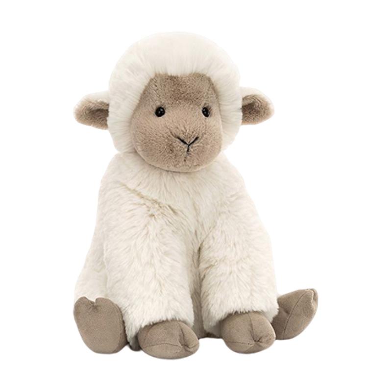 

JELLYCAT Farm Animal Series Large Libby Lamb Grey Brown Doll Plush Doll 26cm Tall
