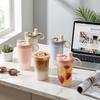 400ML Portable Tumbler Water Cup With Strainer&Straw Heat-resistant Leak-proof Transparent Plastic Drinking Bottle For Students