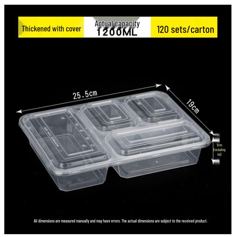 Lead Eagle Disposable Multi-Compartment Meal Prep Containers