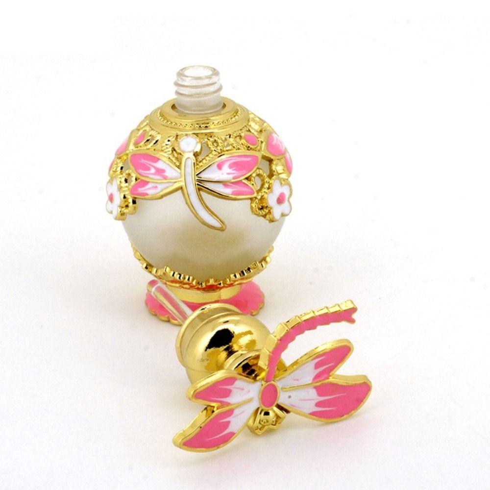 Flacon de parfum papillon pour femme, flacon rechargeable vide, contenant d'huile essentielle, flacon compte-gouttes