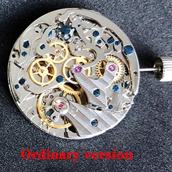 SUGESS Men's Analog Chronograph Mechanical Watch with See-Through Back, 40mm B