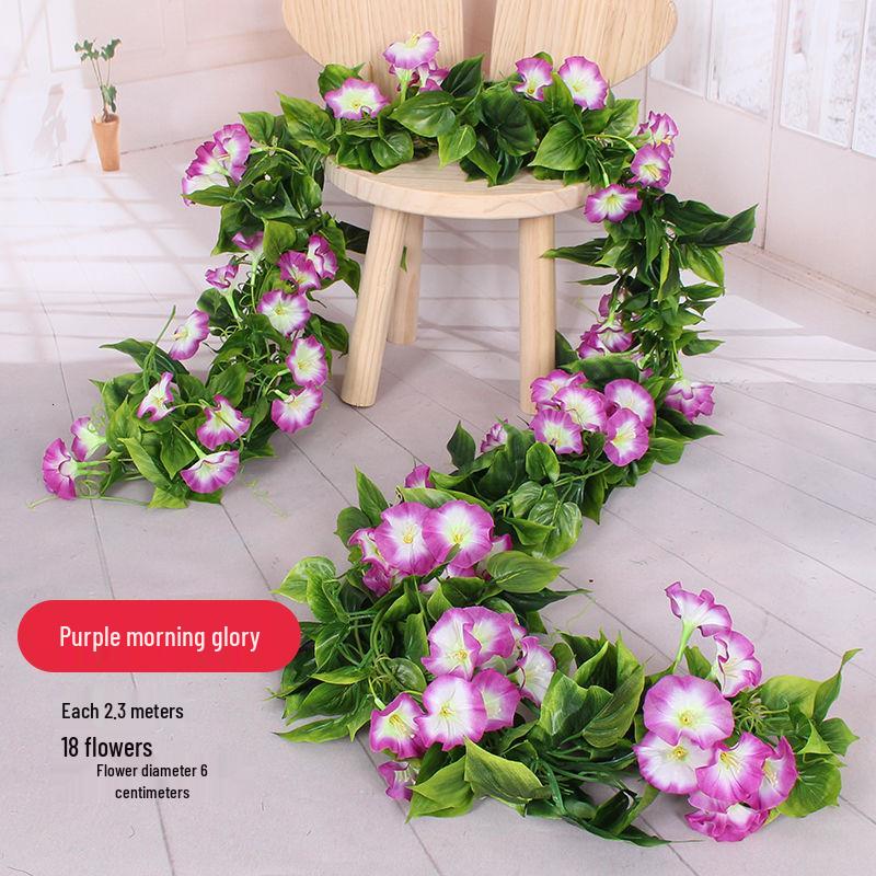 Artificial Rose Flower Vine for Balcony, Staircase, and Railings Decoration