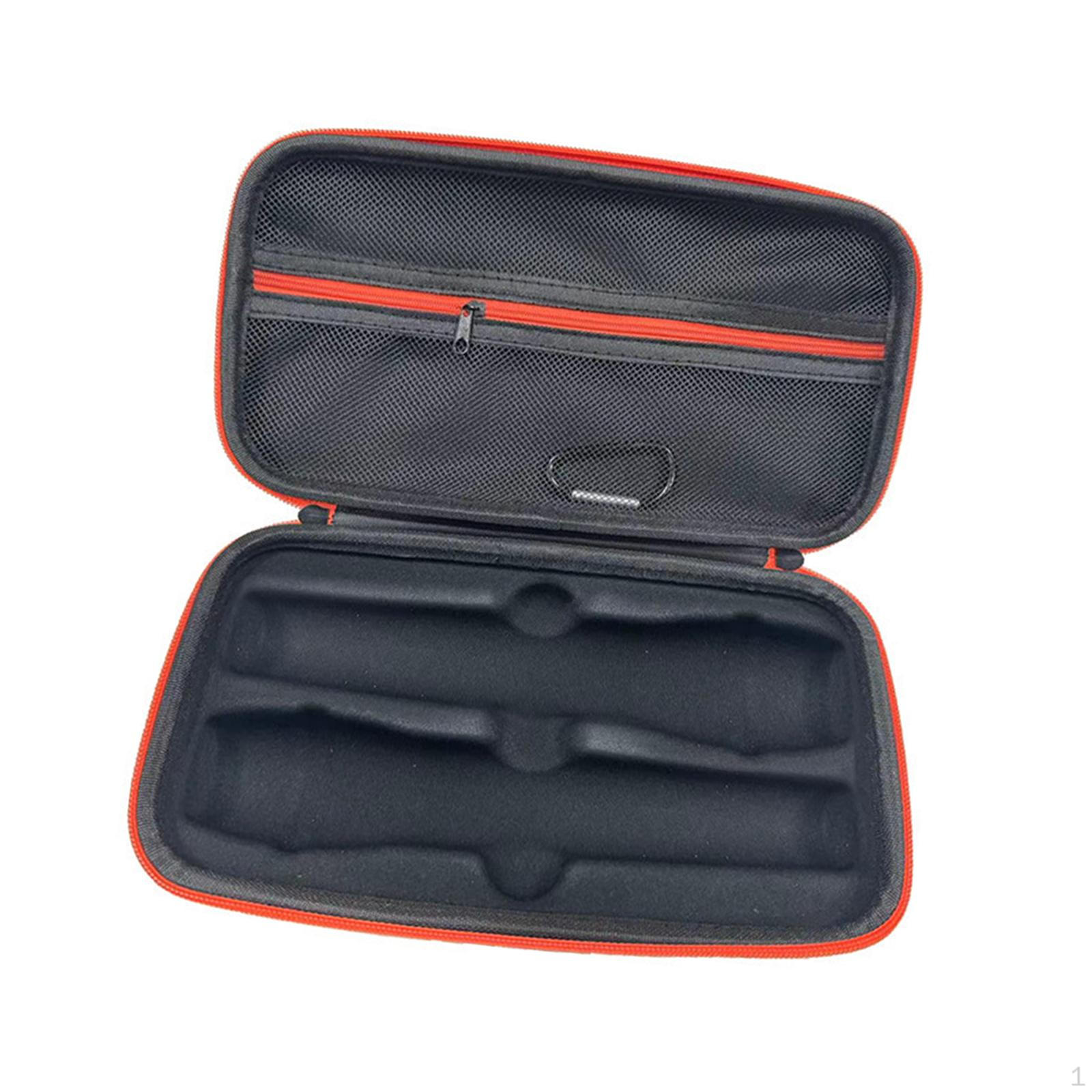 

Case Carrying with Sponge Padding Water Resistant Anti-Drop Accessory Bag Portable Handle for 2 Mics