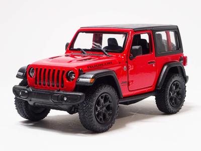 Kinsmart Jeep Wrangler Rubicon Κόκκινο Σκληρή Οροφή Μινιατούρα Αυτοκίνητο KT5412B 1/34