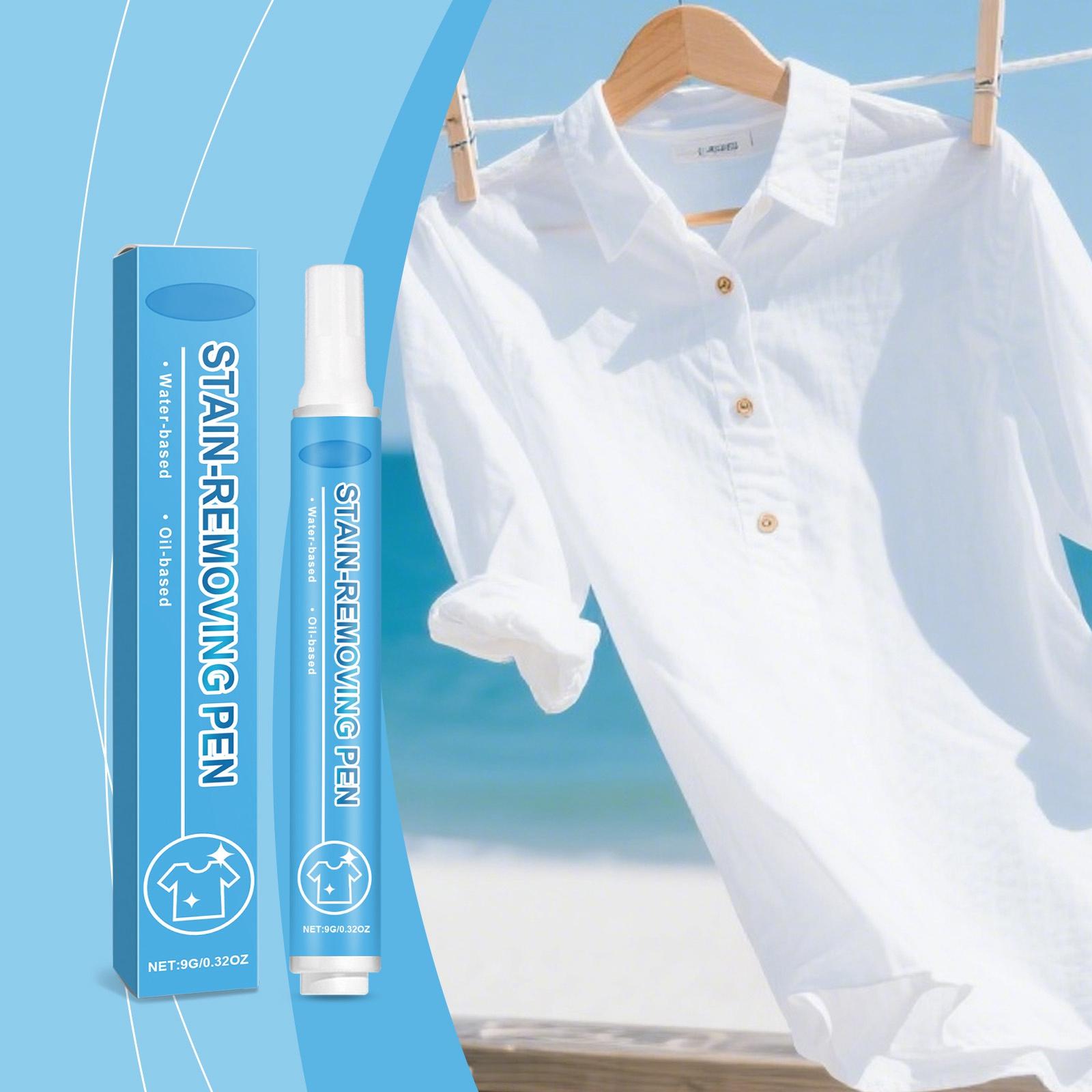 

Ручка для удаления пятен с ткани, Ручка для удаления пятен, Растворяющая масляные пятна, Мягкая ручка для удаления пятен, Портативная ручка для чистки одежды, 9 мл One Size белый