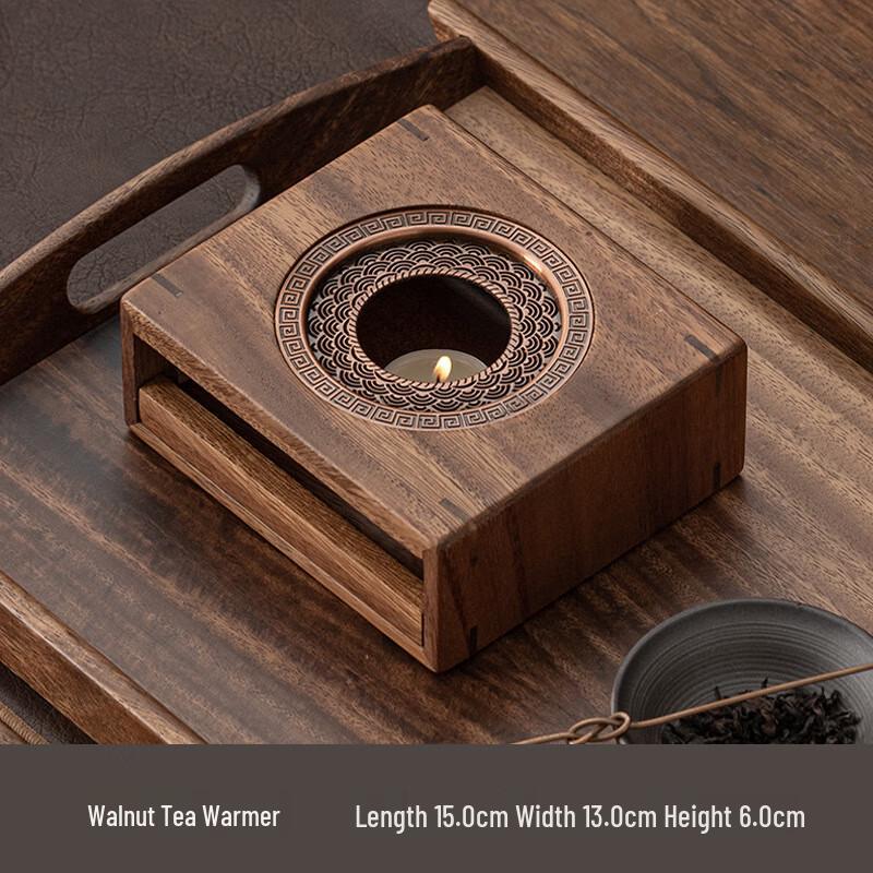 Walnut Wood Candle Tea Warmer