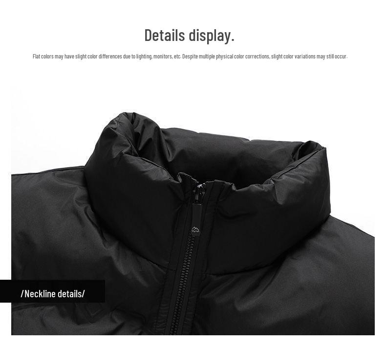 2025 Men's Thickened Warm Winter Cotton Jacket - Casual Cold-Proof Outerwear Vest